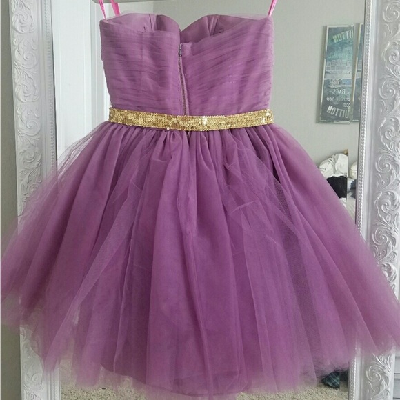 Purple Betsey Johnson cocktail/semiformal dress - Picture 2 of 2